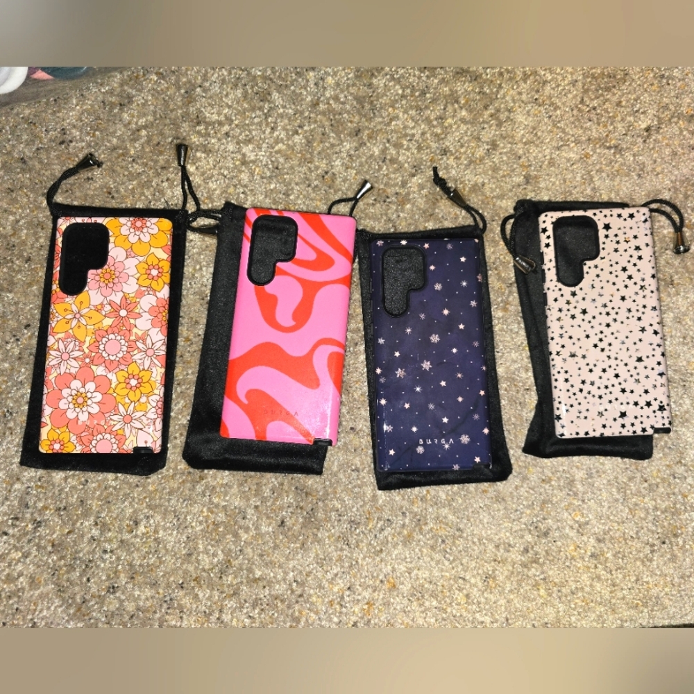 Lot of Burga Galaxy s22 ultra cases